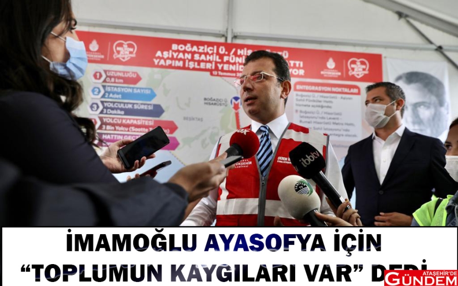 BAŞKAN İMAMOĞLU: “KANAL İSTANBUL, BİR AVUÇ İNSAN İÇİN ÇOK ÖNEMLİ” AYASOFYA İMAMOĞLU